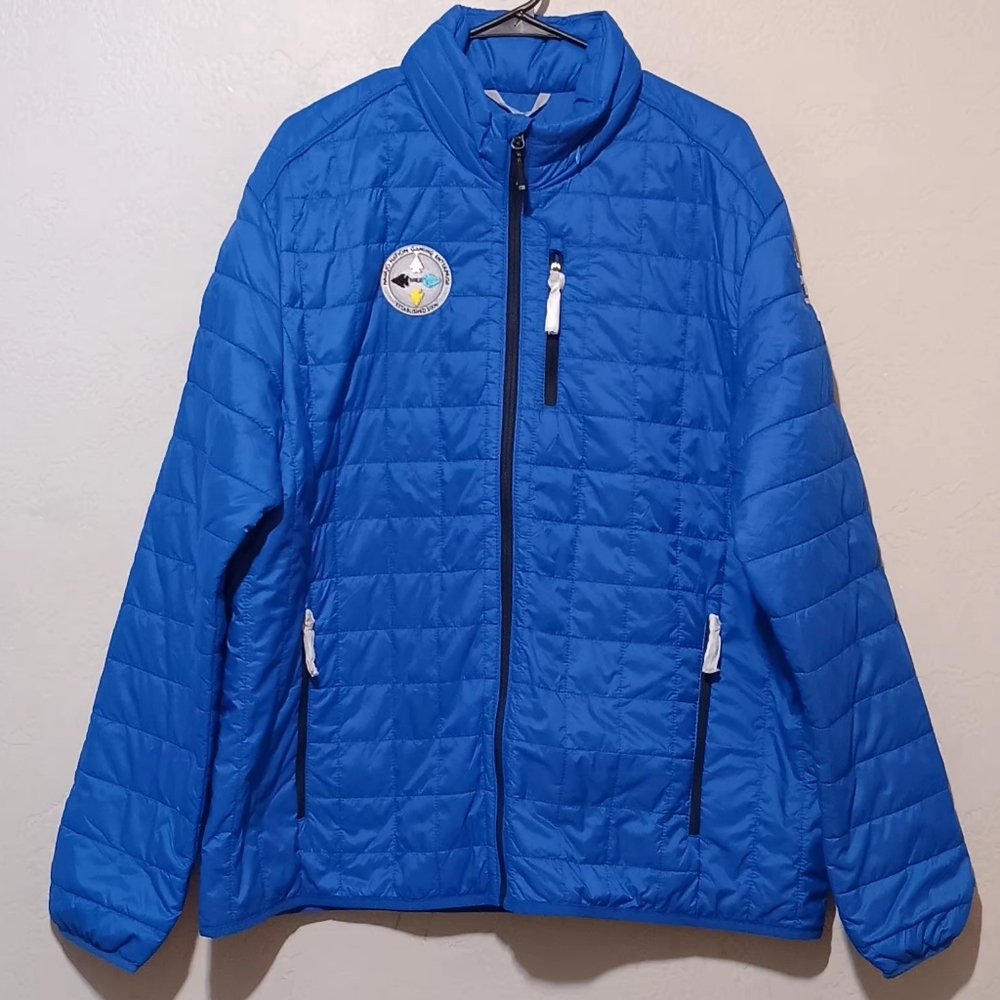 Cutter & Buck Weathertec Insulation Primaloft UPF Hood Men Blue Performance SzXL